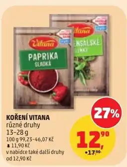 Penny Market Koření vitana nabídka
