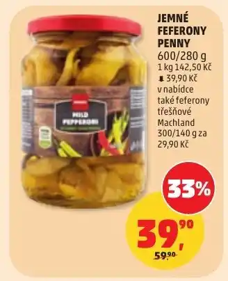 Penny Market Jemné feferony penny nabídka