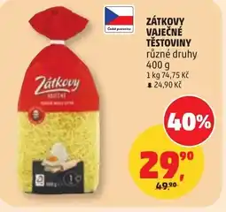 Penny Market Zátkovy vaječné těstoviny nabídka