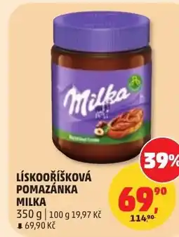 Penny Market Lískooříšková pomazánka milka nabídka