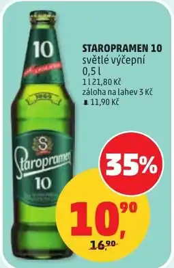 Penny Market Staropramen 10 světlé výčepní nabídka