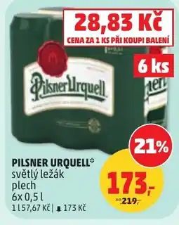 Penny Market Pilsner urquell světlý ležák nabídka