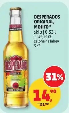 Penny Market Desperados original, mojito nabídka