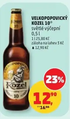 Penny Market Velkopopovický kozel 10 světlé výčepní nabídka