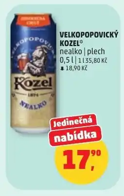Penny Market Velkopopovický kozel nealko nabídka