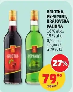 Penny Market Griotka, peprmint, královská palírna nabídka