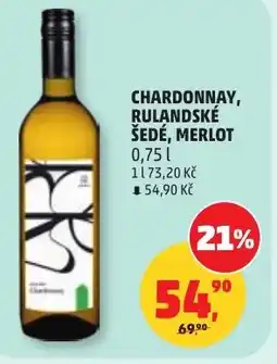 Penny Market Chardonnay, rulandské šedé, merlot nabídka
