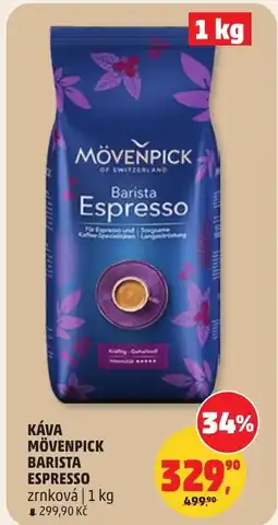 Penny Market Káva mövenpick barista espresso zrnková nabídka