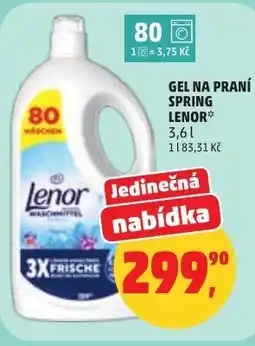 Penny Market Gel na praní spring lenor nabídka