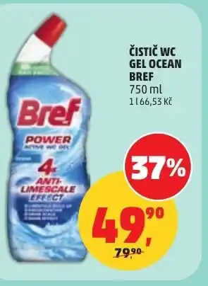 Penny Market Čistič wc gel ocean Bref nabídka