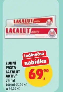 Penny Market Zubní pasta lacalut aktiv nabídka