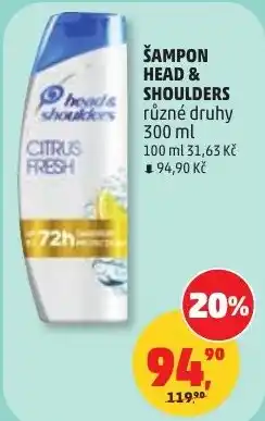 Penny Market Šampon head & shoulders nabídka