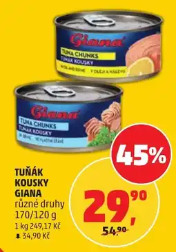 Penny Market Tuňák kousky Giana nabídka