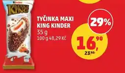 Penny Market Tyčinka maxi king kinder nabídka