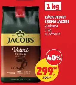 Penny Market Káva velvet crema jacobs zrnková nabídka