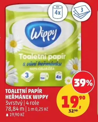Penny Market Toaletní papír heřmánek wippy nabídka