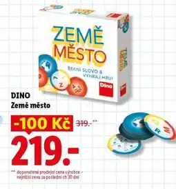 Lidl DINO Země město nabídka