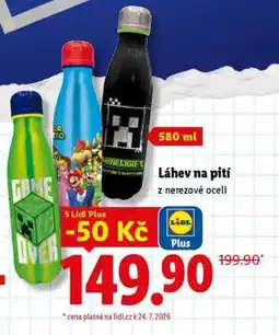Lidl Lahev na pití nabídka