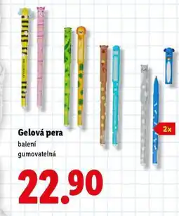Lidl Gelová pera nabídka