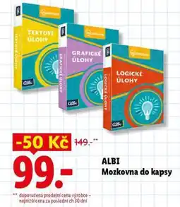 Lidl ALBI Mozkovna do kapsy nabídka