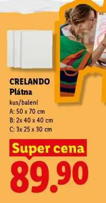 Lidl Crelando Plátna nabídka