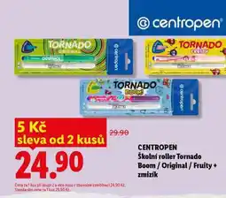Lidl CENTROPEN Školní roller Tornado Boom / Original / Fruity + zmizík nabídka