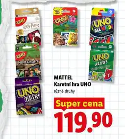 Lidl MATTEL KARETNÍ HRA UNO nabídka