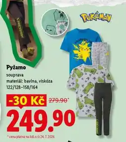 Lidl Pyžamo nabídka