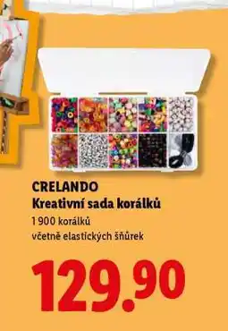Lidl CRELANDO Kreativní sada korálků nabídka