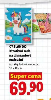 Lidl CRELANDO Kreativní sada na diamantové malování nabídka