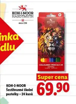 Lidl KOH-I-NOOR Šestihranné školní pastelky – 24 kusů nabídka