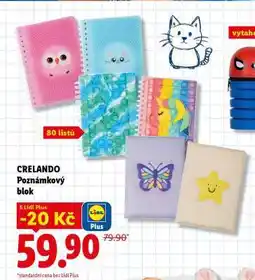 Lidl CRELANDO Poznámkový blok nabídka