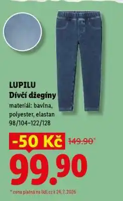 Lidl LUPILU Dívčí džegíny nabídka