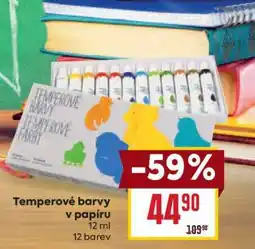 Billa Temperové barvy v papíru nabídka