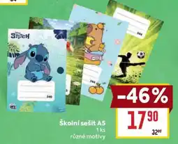 Billa ŠKOLNÍ SEŠIT A5 nabídka