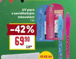 Billa UV pero s neviditelným inkoustem nabídka