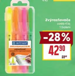 Billa Zvýrazňovače nabídka