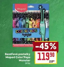 Billa Bezdřevé pastelky Maped Color’Peps Monster nabídka