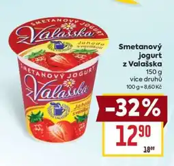 Billa Smetanový jogurt z Valašska nabídka