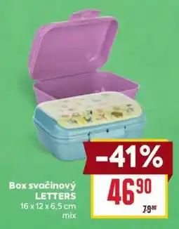 Billa Box svačinový LETTERS nabídka