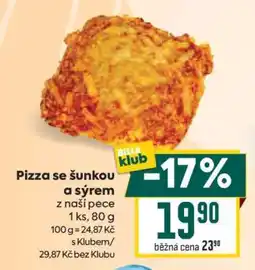 Billa Pizza se šunkou a sýrem nabídka