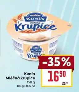 Billa Kunín Mléčná krupice nabídka