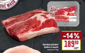 Billa Hovězí přední žebro s kostí nabídka