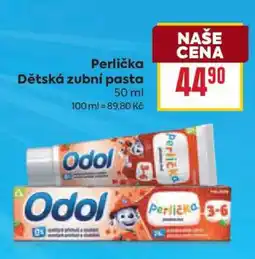 Billa Perlička Dětská zubní pasta nabídka