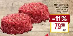 Billa Hovězí maso na tatarák nabídka