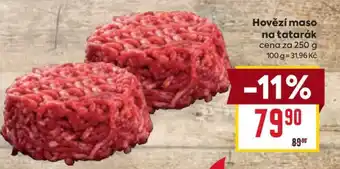 Billa Hovězí maso na tatarák nabídka