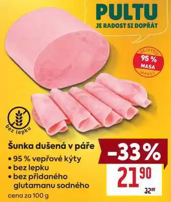Billa Šunka dušená v páře nabídka