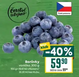 Billa Borůvky vanička, 300 g nabídka