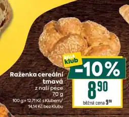 Billa Raženka cereální tmavá nabídka