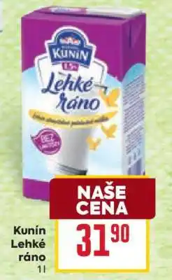 Billa Kunín Lehé ráno nabídka
